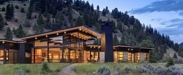 river bank house in montana