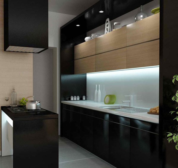 15 Bold and Black Kitchen Designs | Home Design Lover