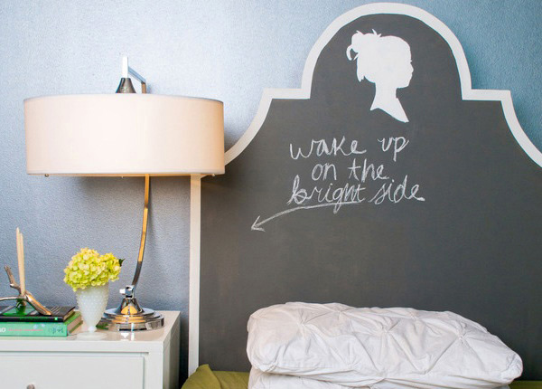 Chalkboard Paint Headboard