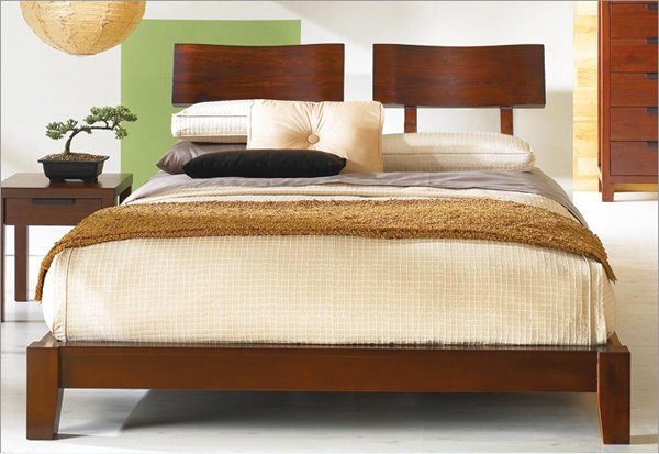 Mahogany Japanese Bed