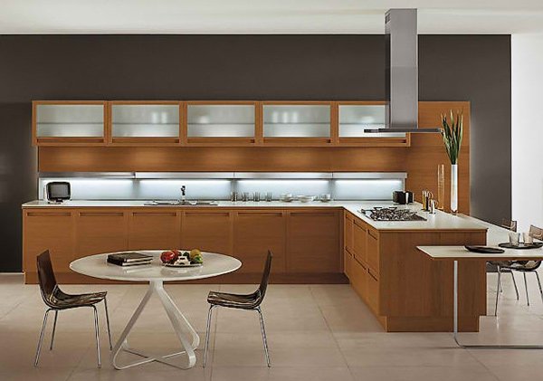 20 Sleek and Natural Modern  Wooden Kitchen Designs Home 