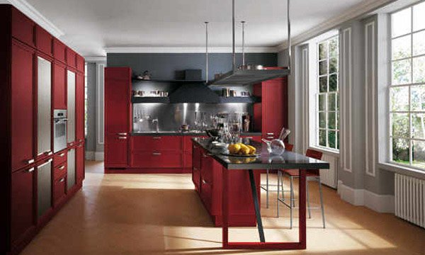 rojo ideas de cocina