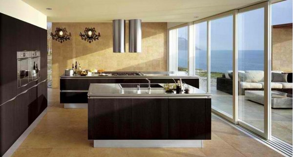 modern wooden kitchen