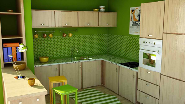 15 Amazingly Homey Green Kitchen Designs | Home Design Lover