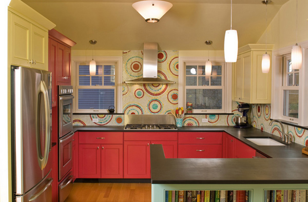 15 Adorable Multi Colored Kitchen Designs Home Design Lover