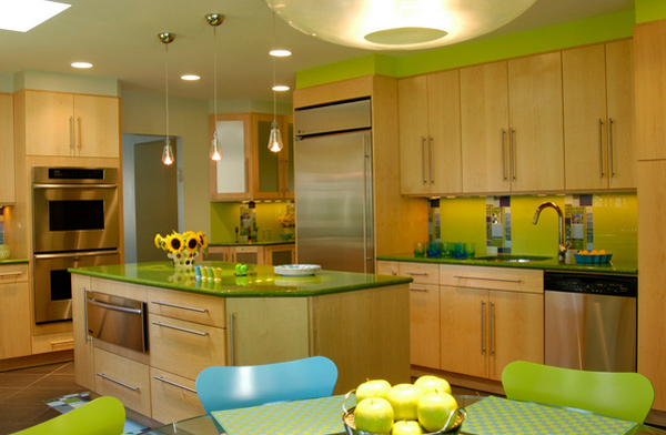 green kitchen designs