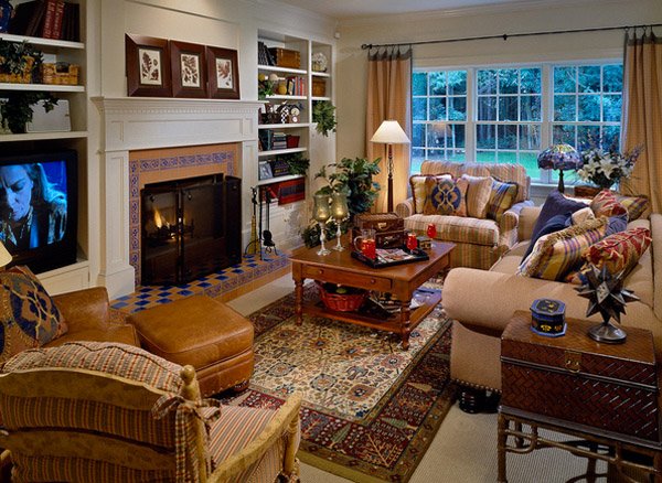 country inspired living rooms