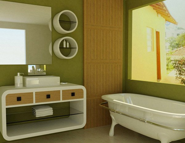 18 Relaxing and Fresh Green  Bathroom  Designs  Home Design 