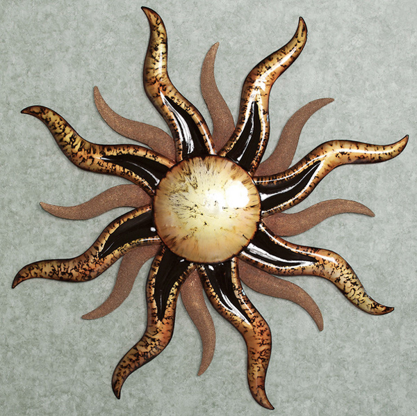 15 Sun Inspired Metal Wall Art Sculptures | Home Design Lover