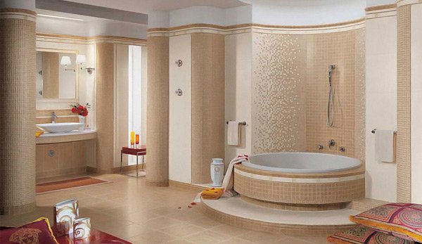 Beige bathtub ideas