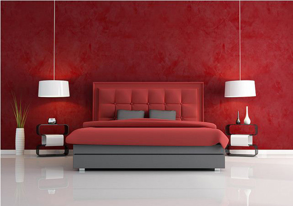 Luxury Red Bedroom