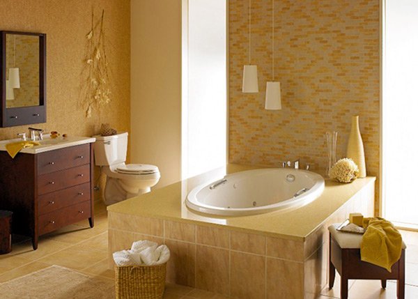 bathroom decor beige