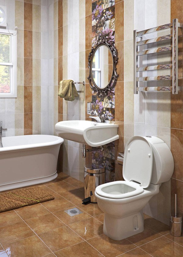 18 Sophisticated Brown Bathroom Ideas | Home Design Lover