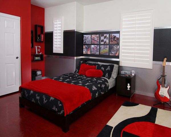 Red Teen Bedrooms 7