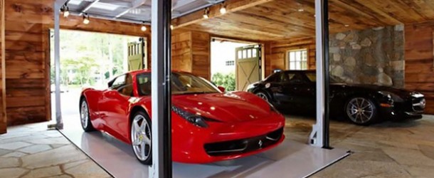 a house garage luxury