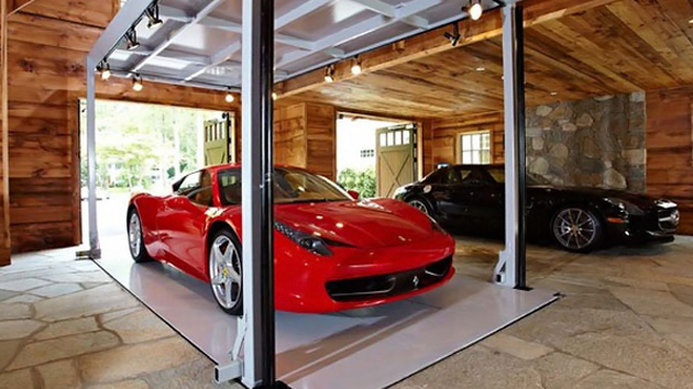 a house garage luxury