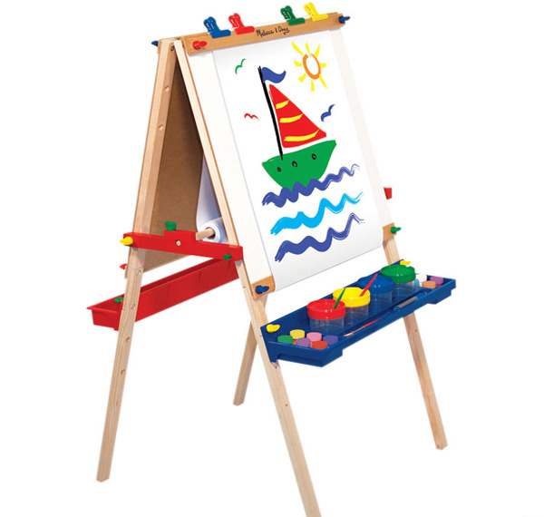 Melissa & Doug Deluxe Standing Art Easel -Dry-Erase Board, Chalkboard,  Paper Roller for Sale in Phoenix, AZ - OfferUp