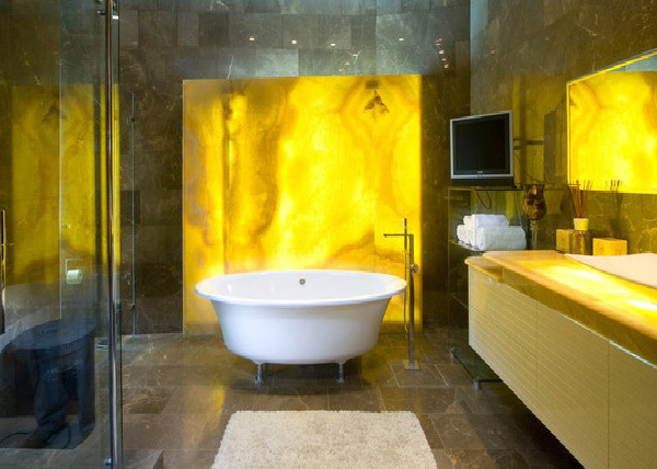 Yellow Bathroom Design