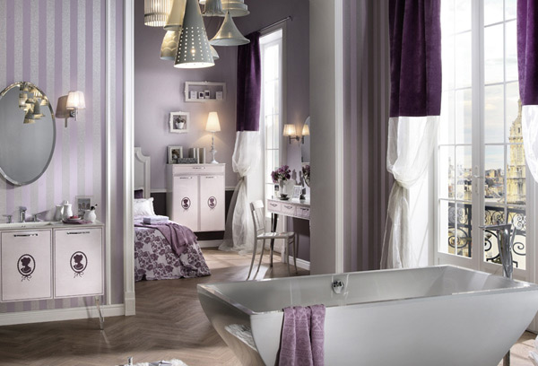 purple bathroom color ideas