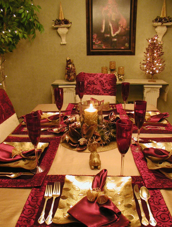 20 Christmas Table Setting Design Ideas | Home Design Lover