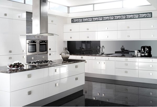 17 White and Simple High Gloss Kitchen Designs | Home ...
