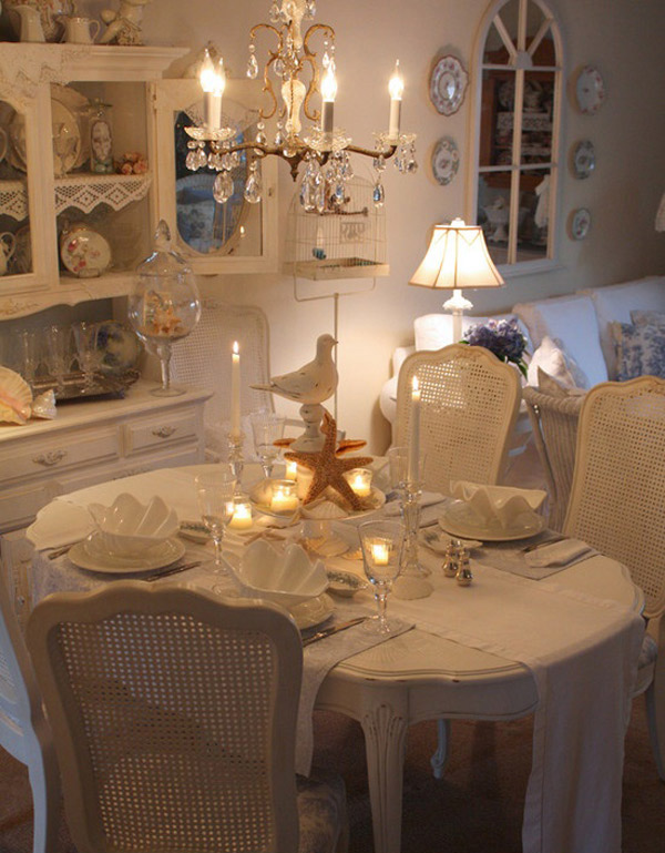 15 Pretty And Charming Shabby Chic Dining Rooms Home Design Lover