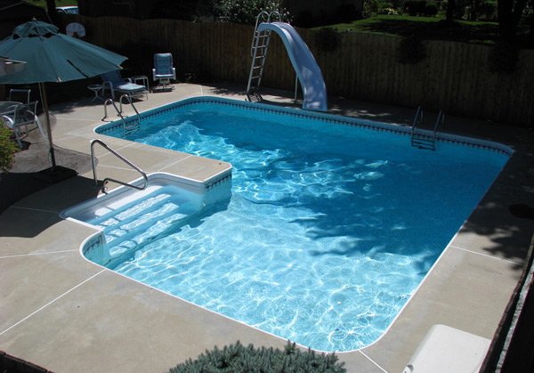 15 Lazy L Swimming Pool Designs | Home Design Lover