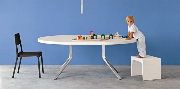 white table top