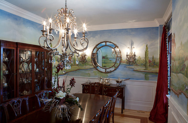 20 Conventional Dining Rooms with Wallpaper Murals | Home ...