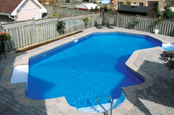 L-shaped pool designs