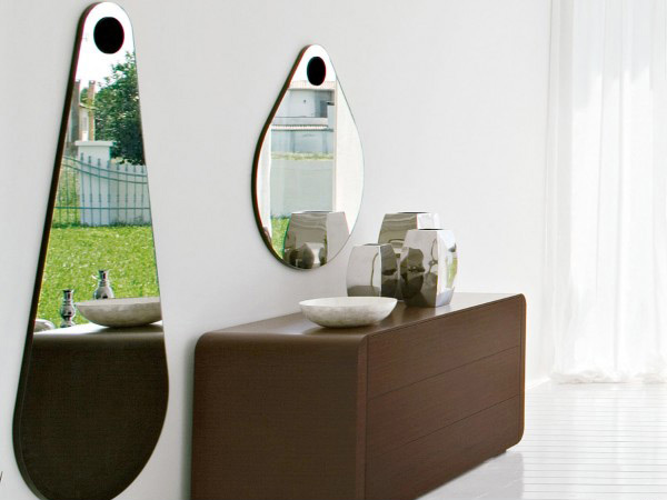 Green Modern Mirror Drop