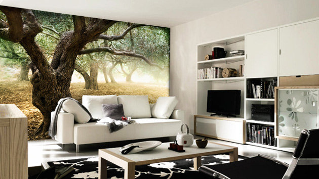15 Living Rooms With Interesting Mural Wallpapers Home