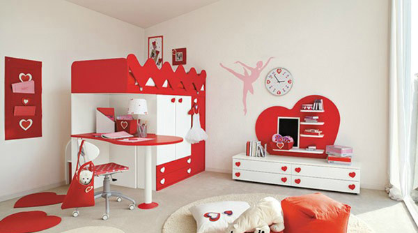 Heart Themed Bedroom