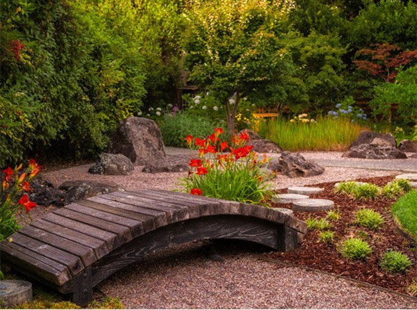 wooden garden bridges