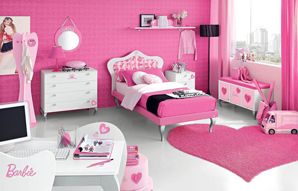 Pink Barbie Doll Teen Bedroom