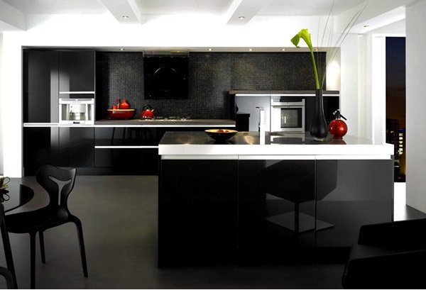 High Gloss Kitchen Cabinets Design