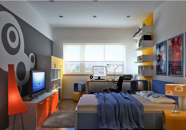 30+ Colour Combination Bedroom Multi Colour Wall Design