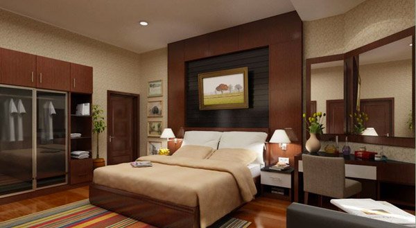 earth tone Bedroom