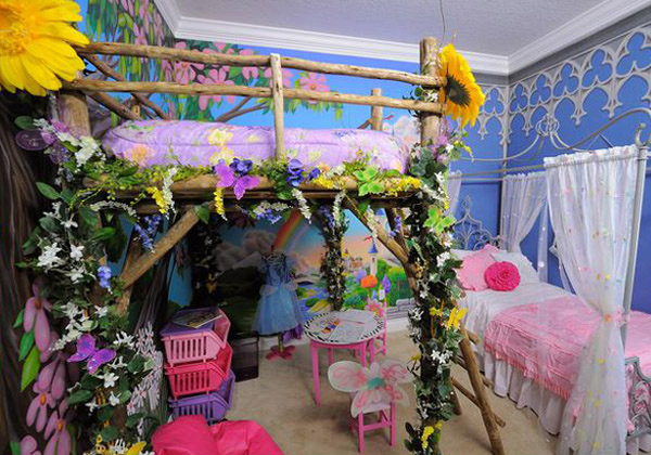 Cinderella and Tinkerbell Bedroom