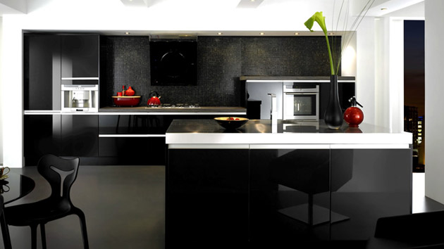 15 Black and  Gray  High Gloss Kitchen  Designs Home Design 