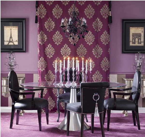 Purple Dining Room