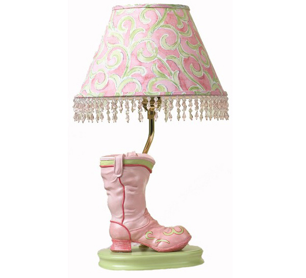 Pink Boot Lamp for kids