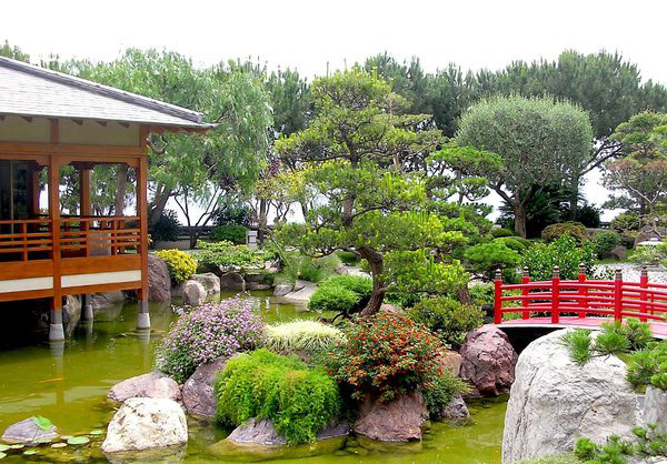 red japanese bridge