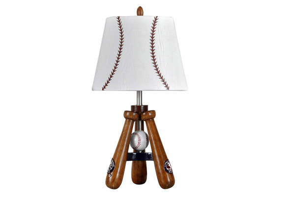 Baseball Theme Lamp with Bat and Ball Stand