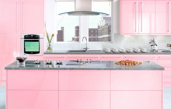 pink kitchen