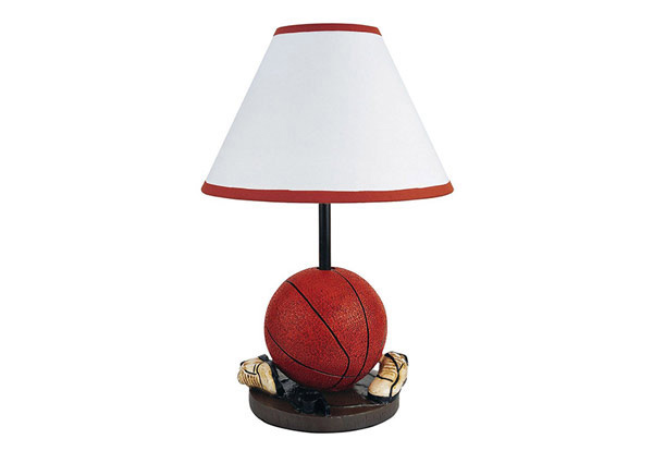 Painted Basketball Table Lamp