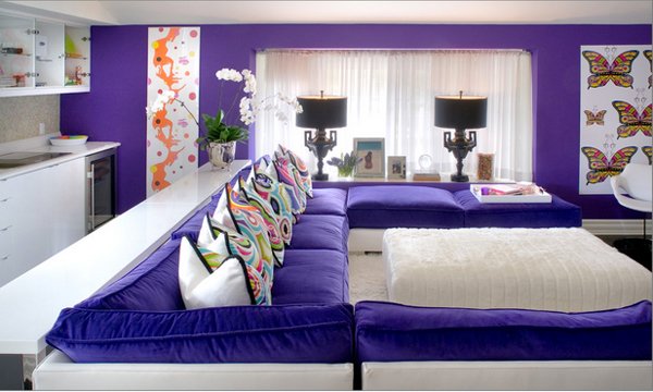 15 Catchy Living Room Designs With Purple Accent Home Design Lover