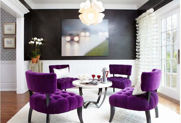 fuschia dining room chairs