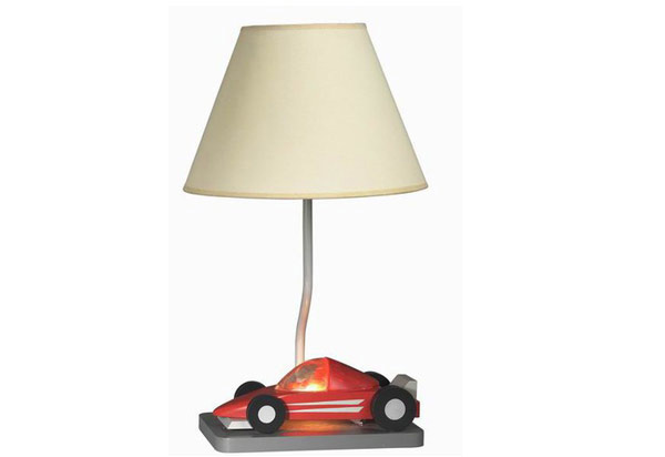 Table Lamp in Red