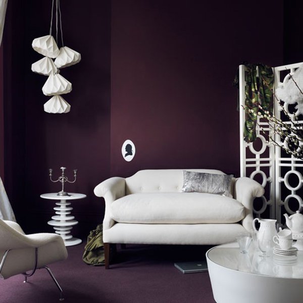 15 Catchy Living Room Designs With Purple Accent Home Design Lover